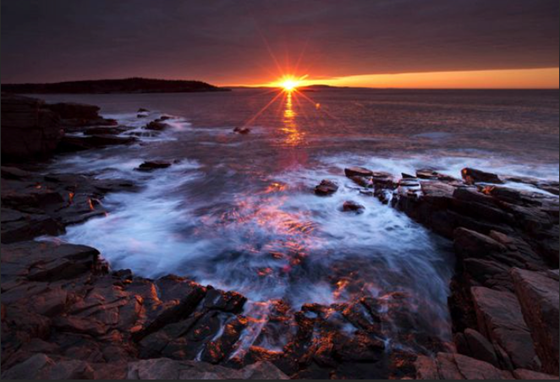 Sunrise at Acadia National Park, 2013, by Robert F. Bukaty/AP